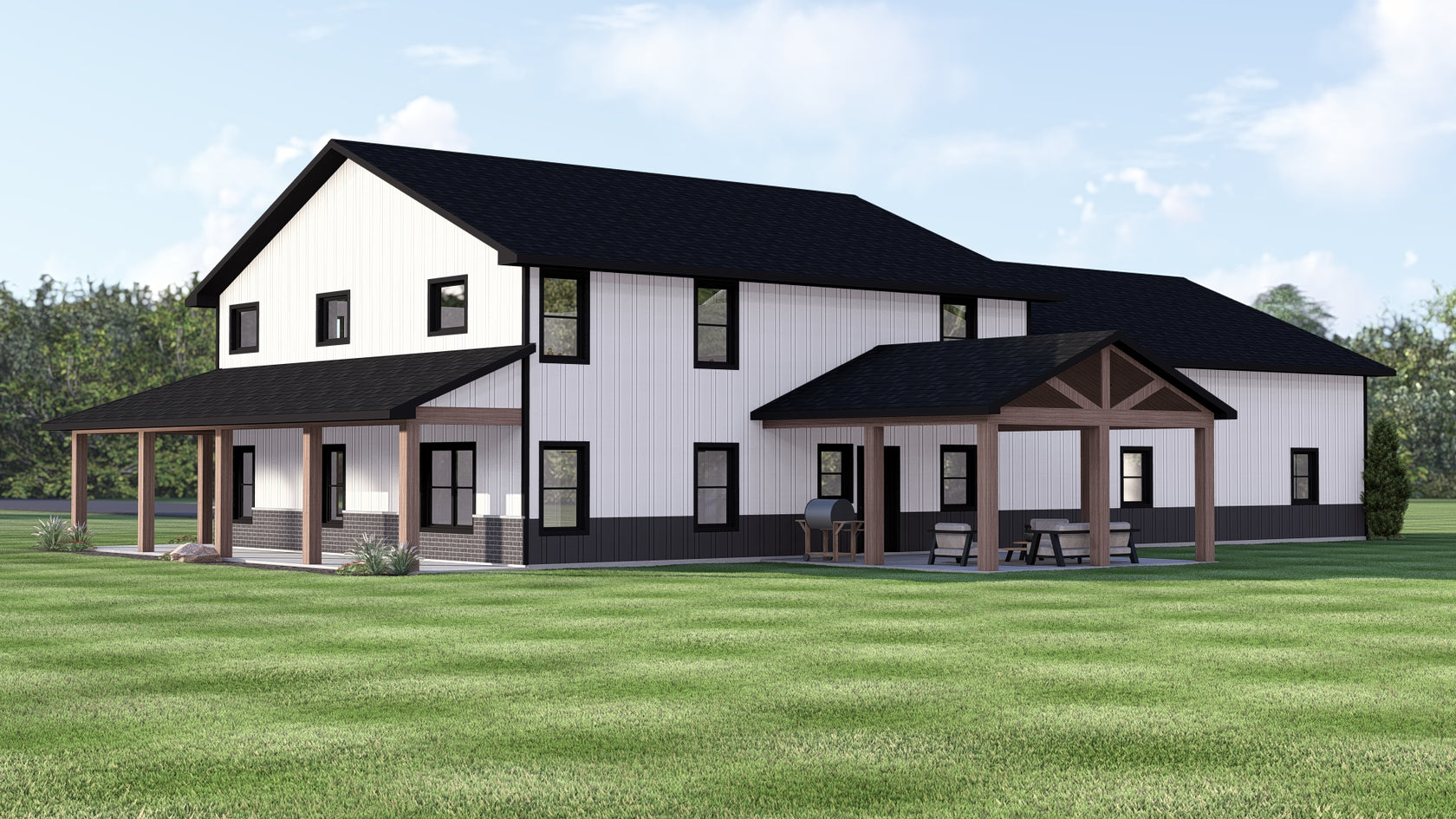 BG-20107 Colt Barndominium House Plan – Barndominium Plans