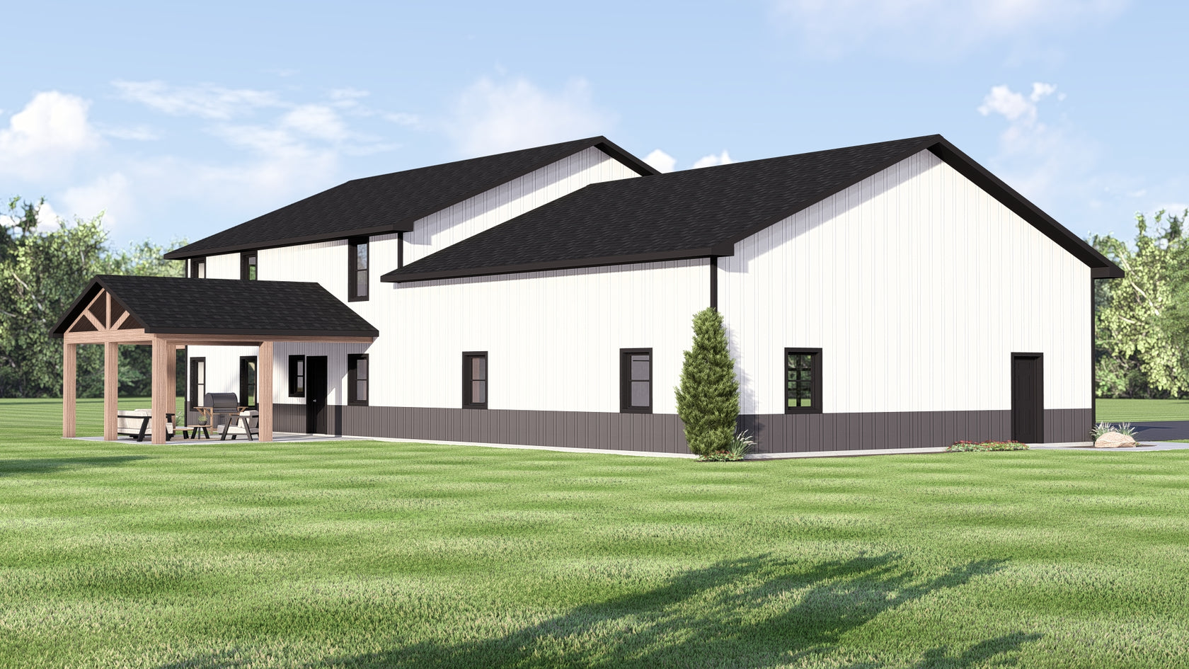 BG-20107 Colt Barndominium House Plan – Barndominium Plans