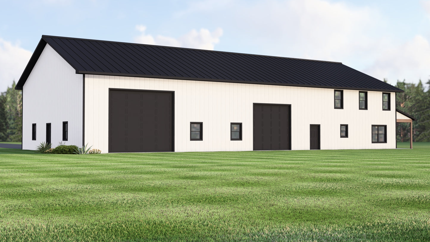 BG-20108 Vance Barndominium House Plan