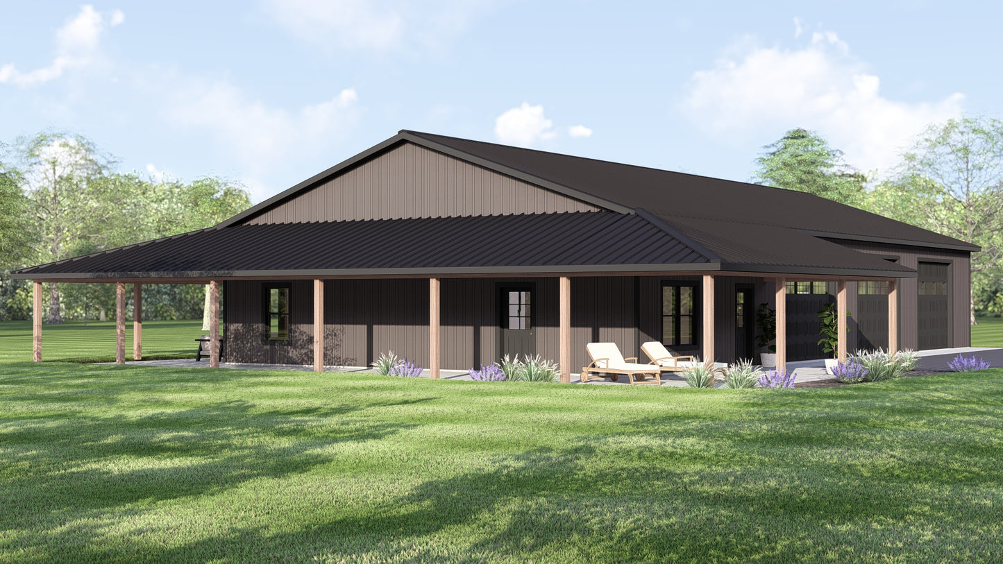 BG-20109 Dorothy Barndominium House Plan