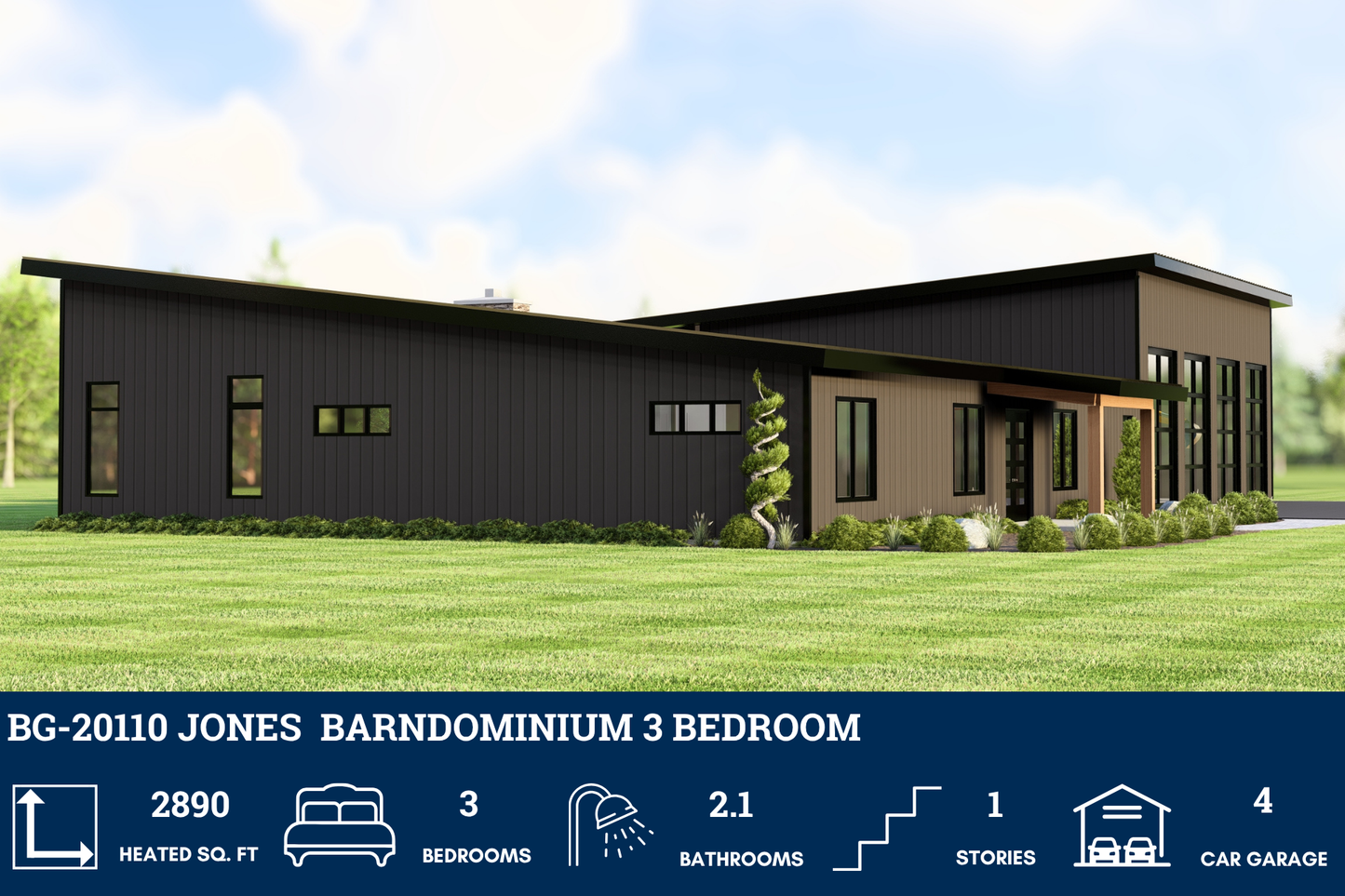BG-20110 Jones Barndominium House Plan