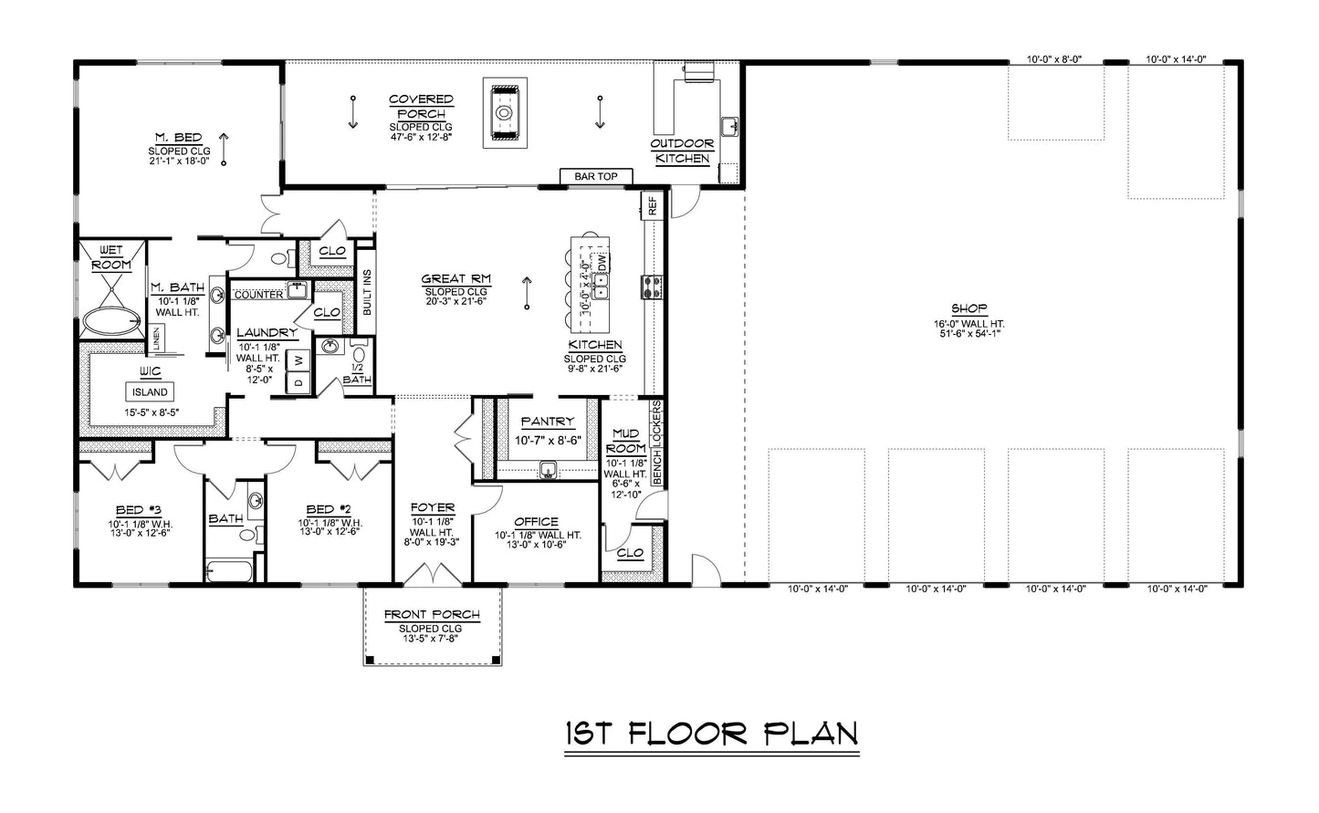 BG-20110 Jones Barndominium House Plan
