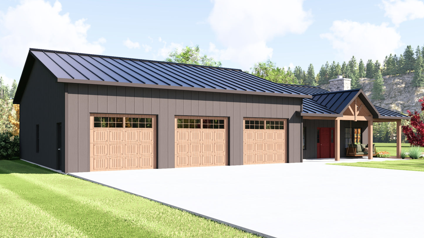 BG-20111 Caroline Barndominium House Plan