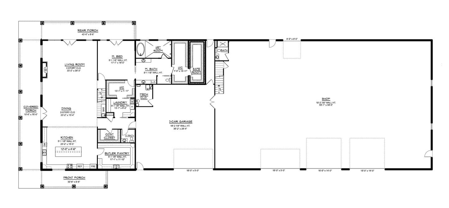 BG-20112 Owen Barndominium House Plan