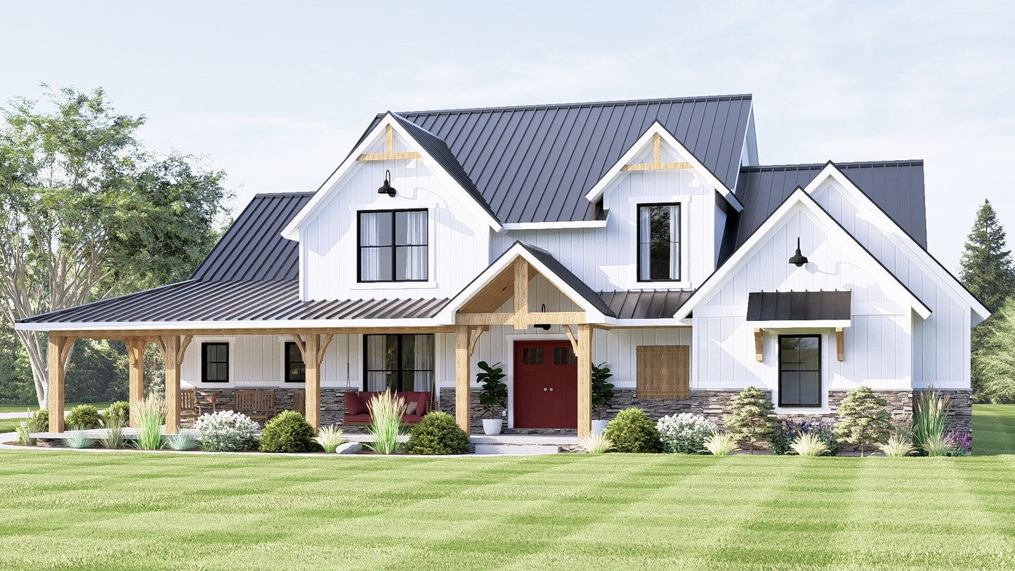 BG-20116 Blaine Barndominium House Plan