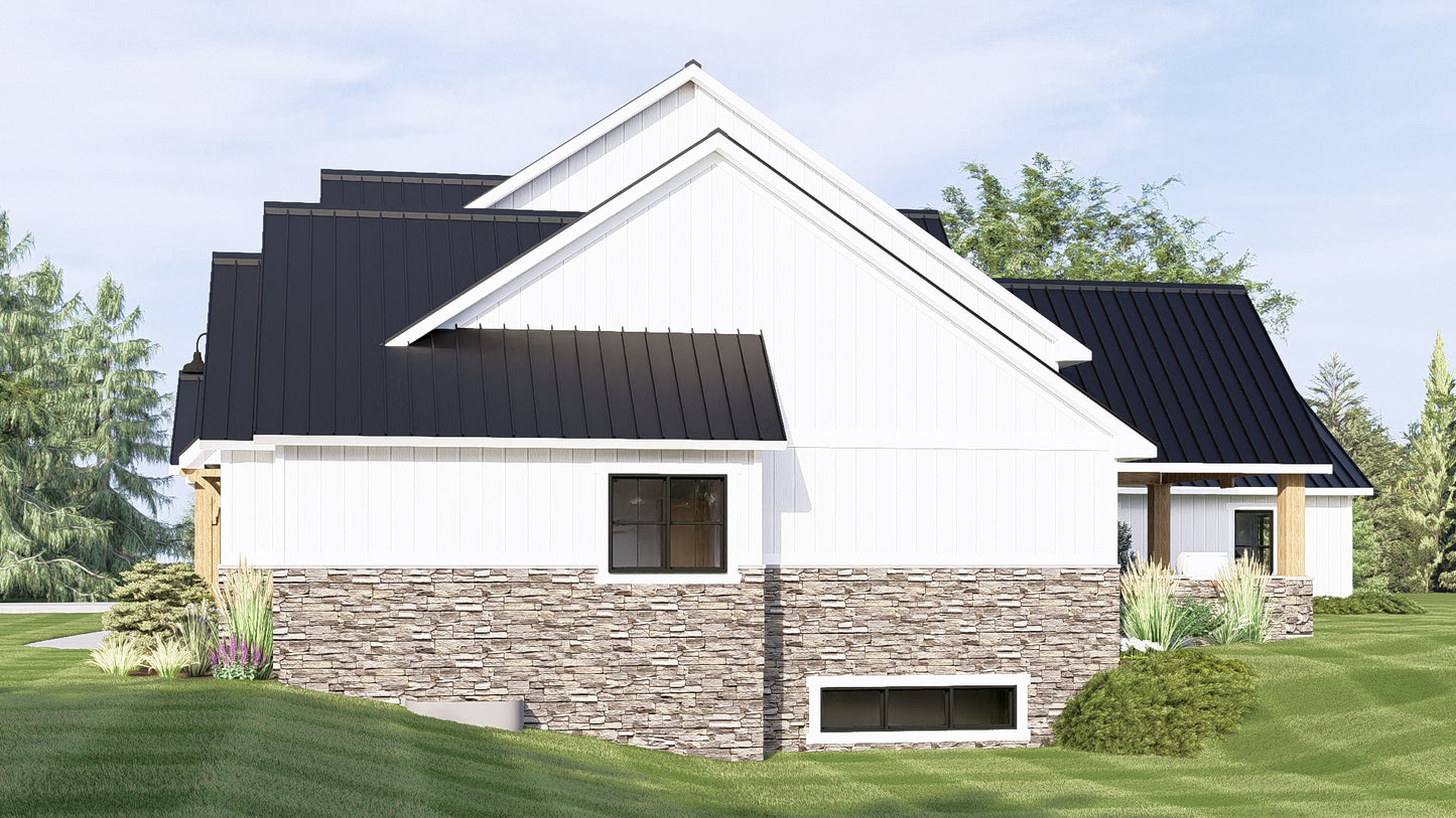 BG-20116 Blaine Barndominium House Plan