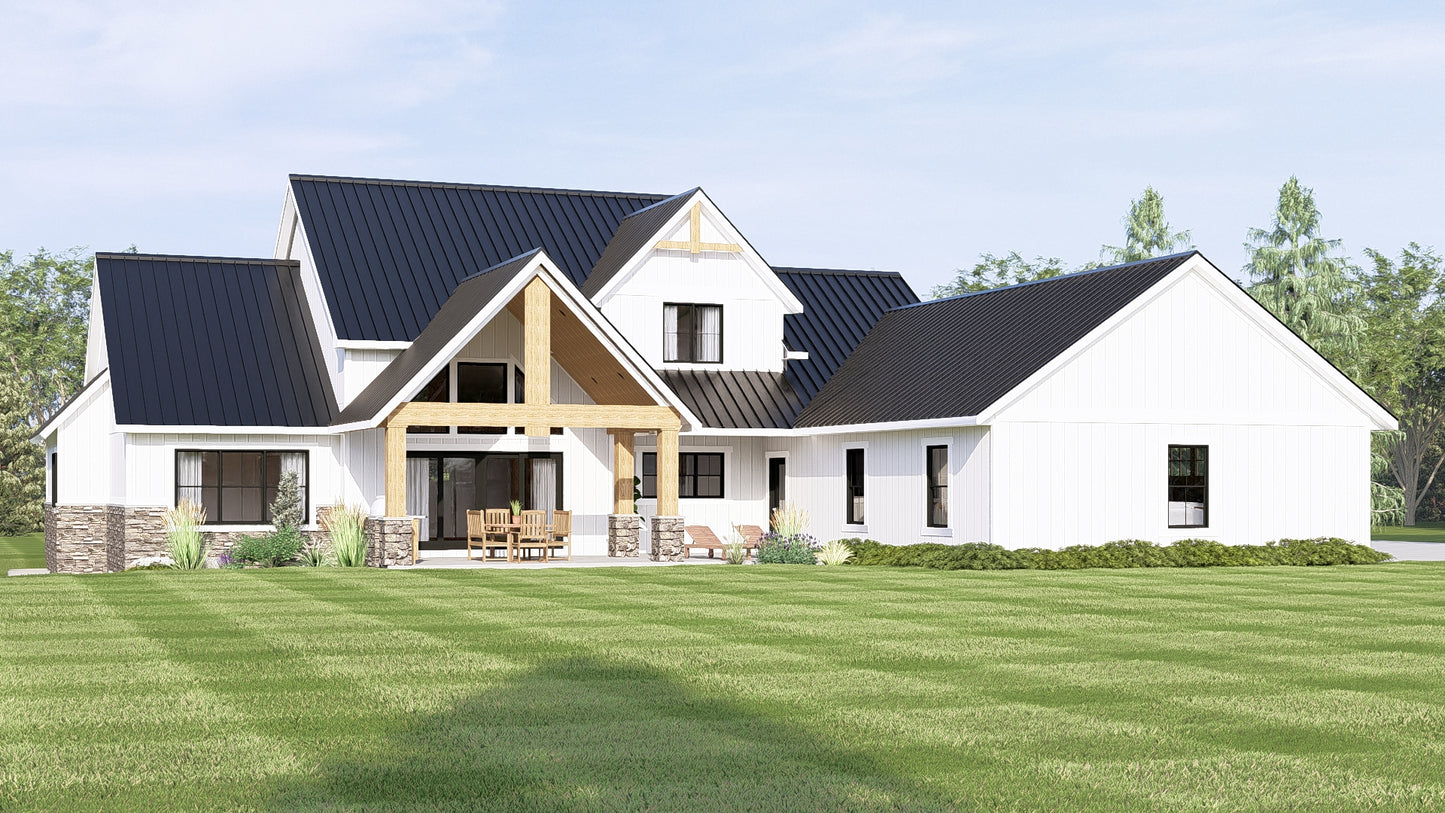 BG-20116 Blaine Barndominium House Plan