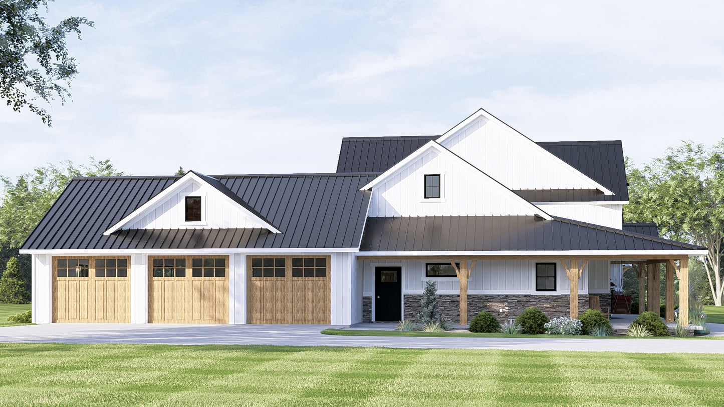BG-20116 Blaine Barndominium House Plan