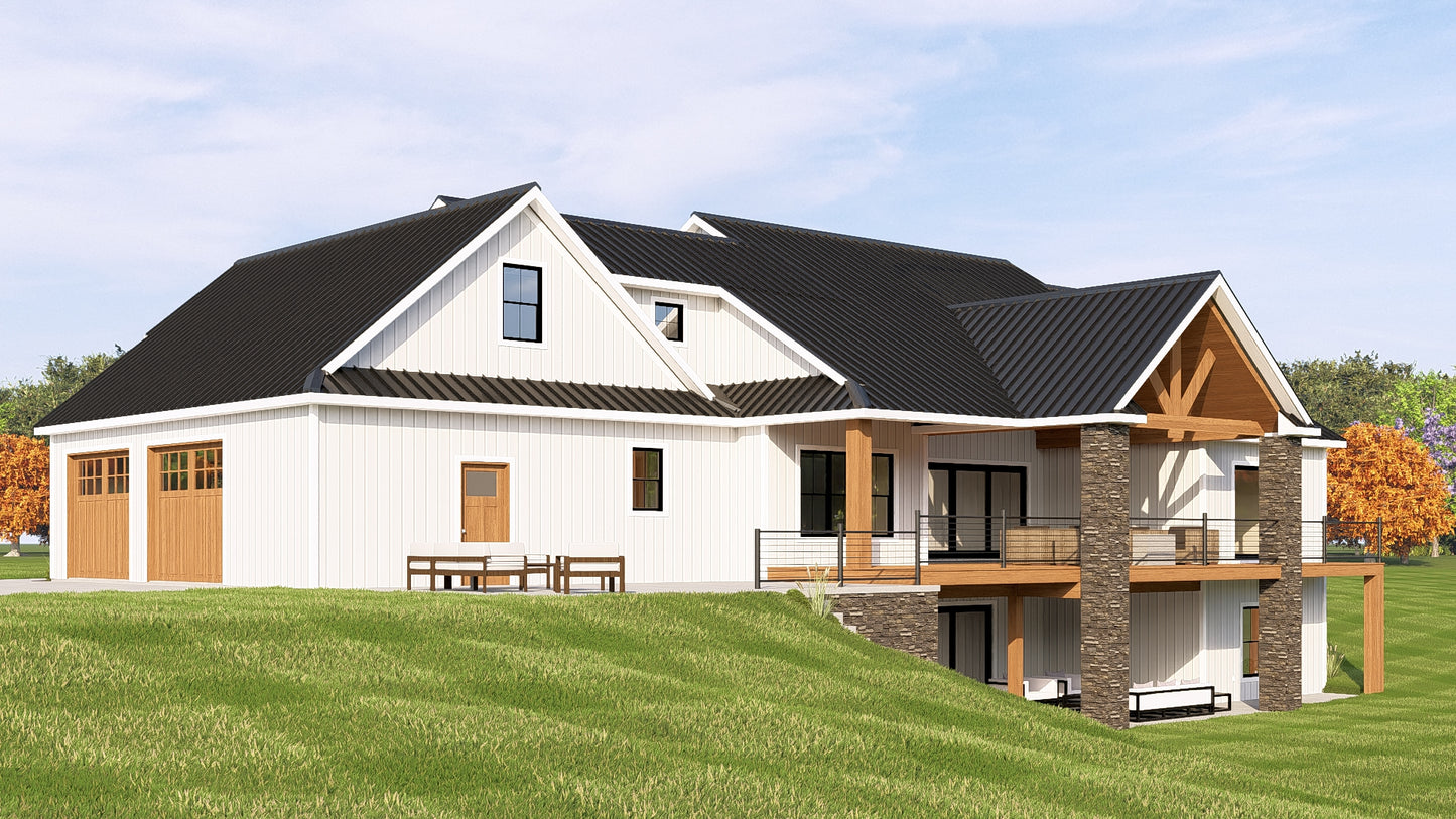 BG-20117 Foster Barndominium House Plan