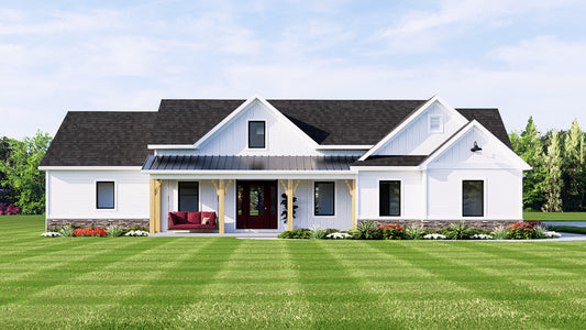 BG-20118 Hendrick Barndominium House Plan