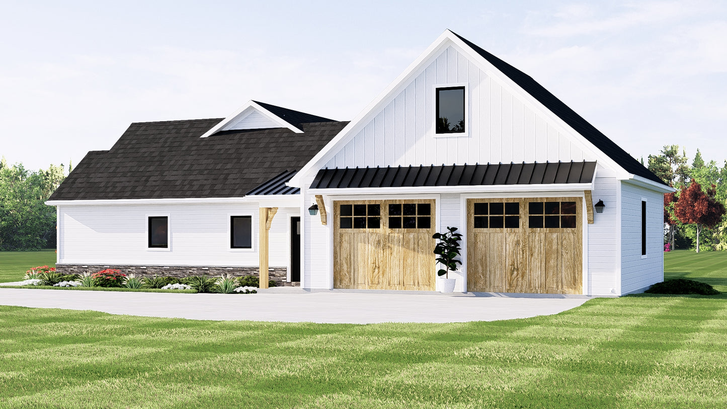 BG-20118 Hendrick Barndominium House Plan