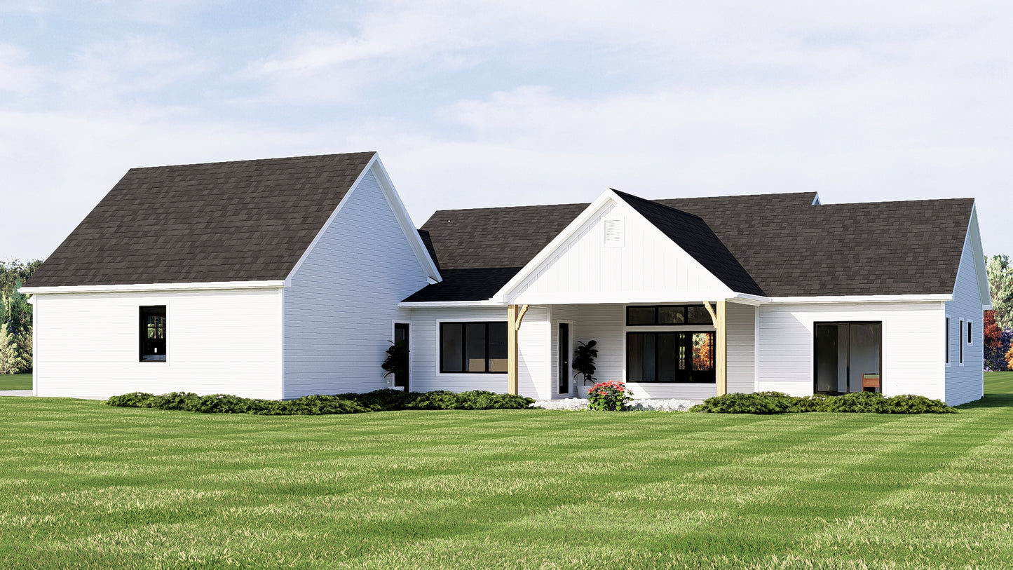 BG-20118 Hendrick Barndominium House Plan