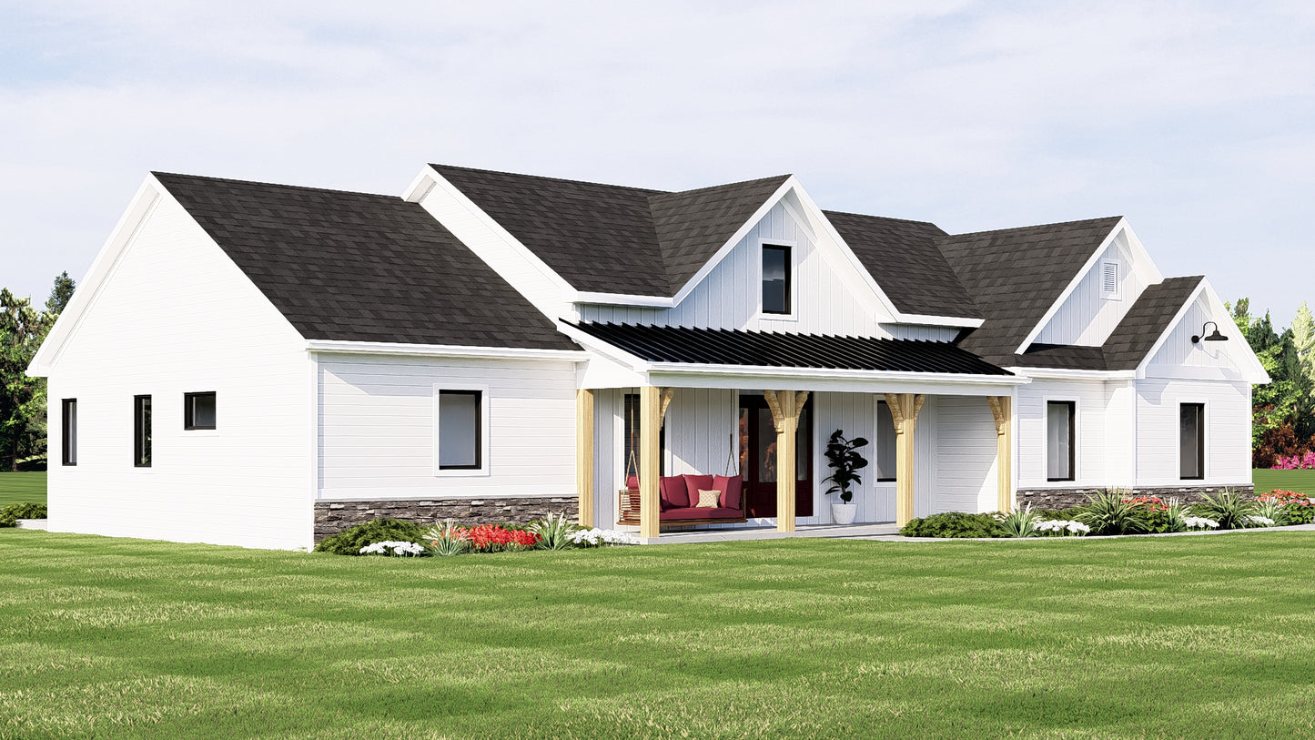 BG-20118 Hendrick Barndominium House Plan