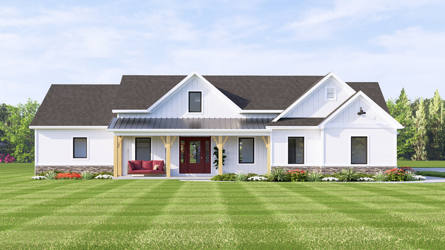 BG-20118 Hendrick Barndominium House Plan