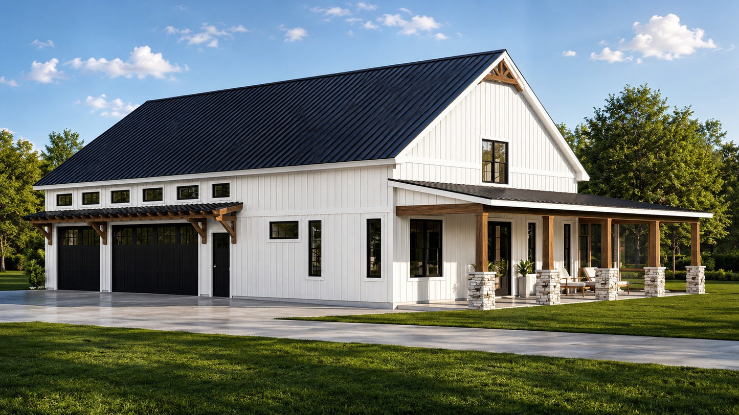 BG-20119 Bethany Barndominium House Plan