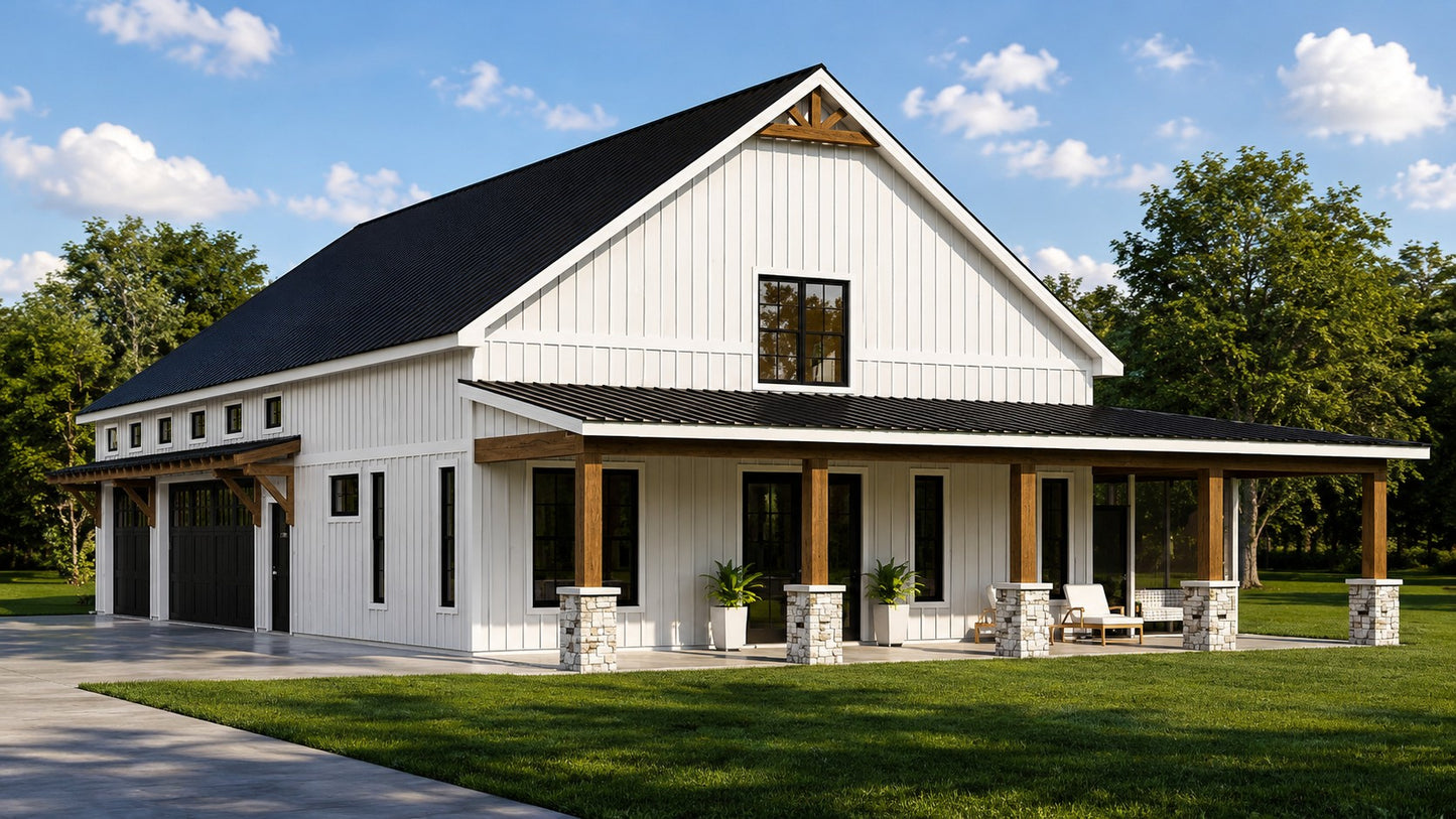 BG-20119 Bethany Barndominium House Plan