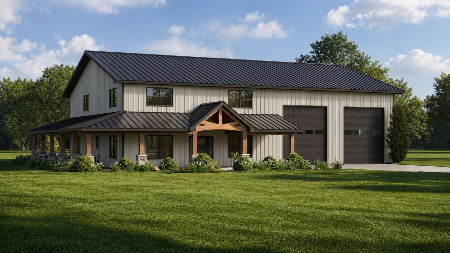 BG-20121 Eva Barndominium House Plan