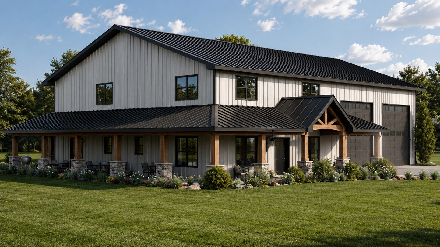 BG-20121 Eva Barndominium House Plan