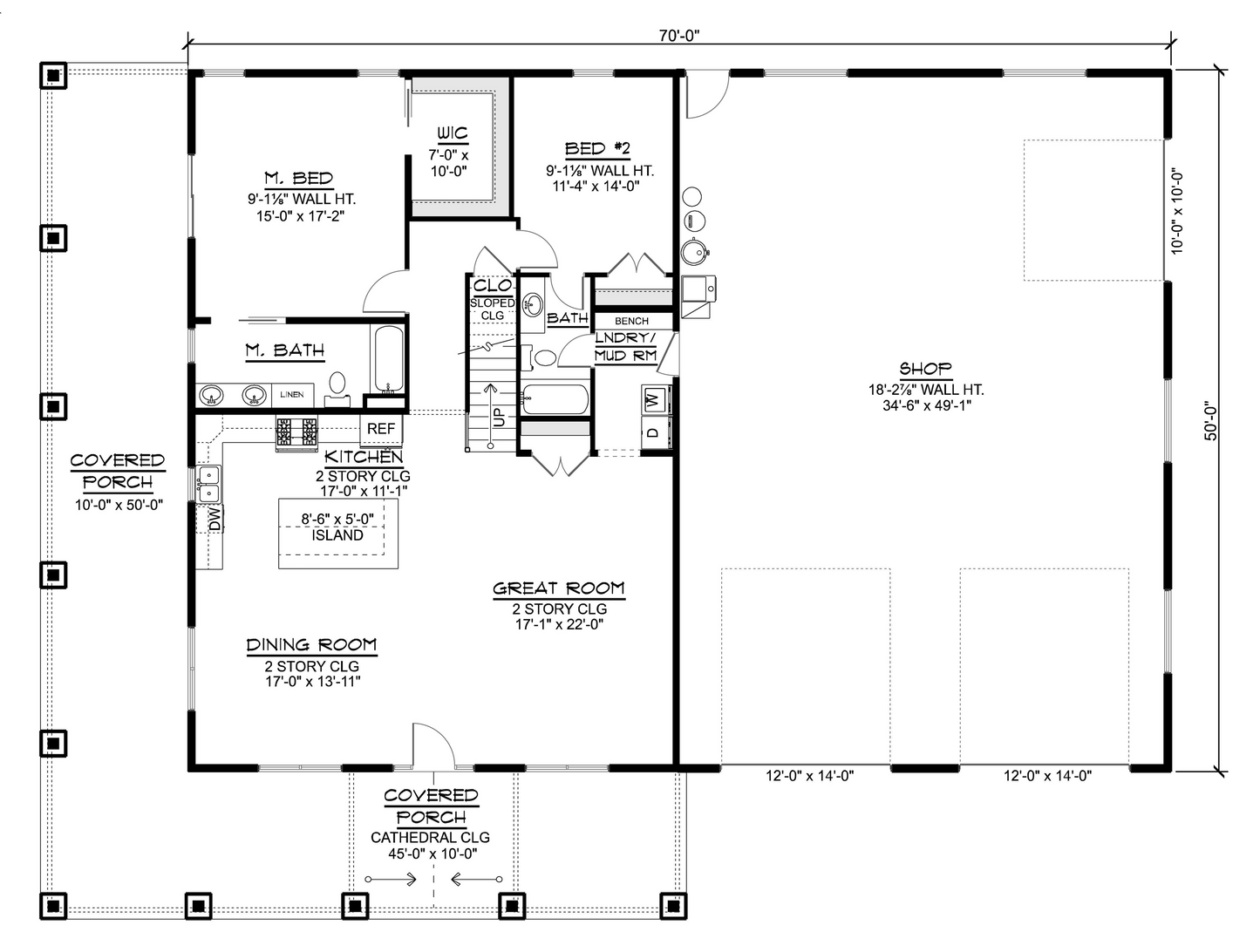 BG-20121 Eva Barndominium House Plan