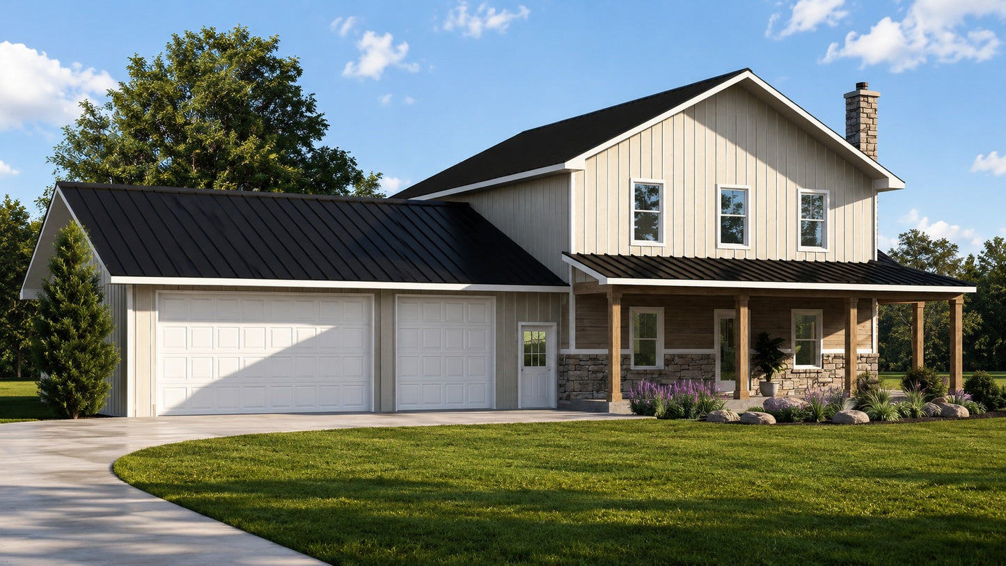 BG-20122 Cole Barndominium House Plan