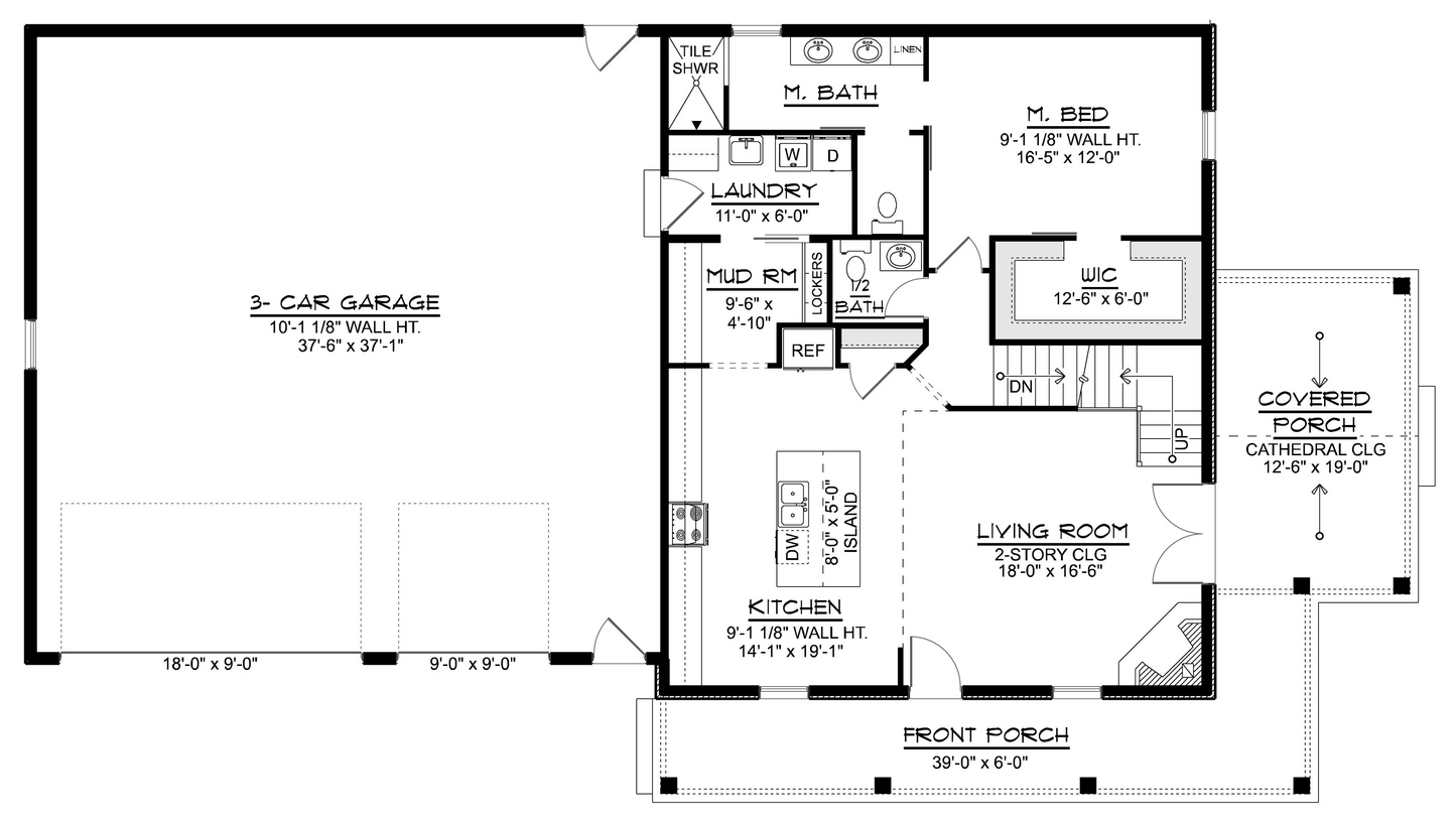 BG-20122 Cole Barndominium House Plan
