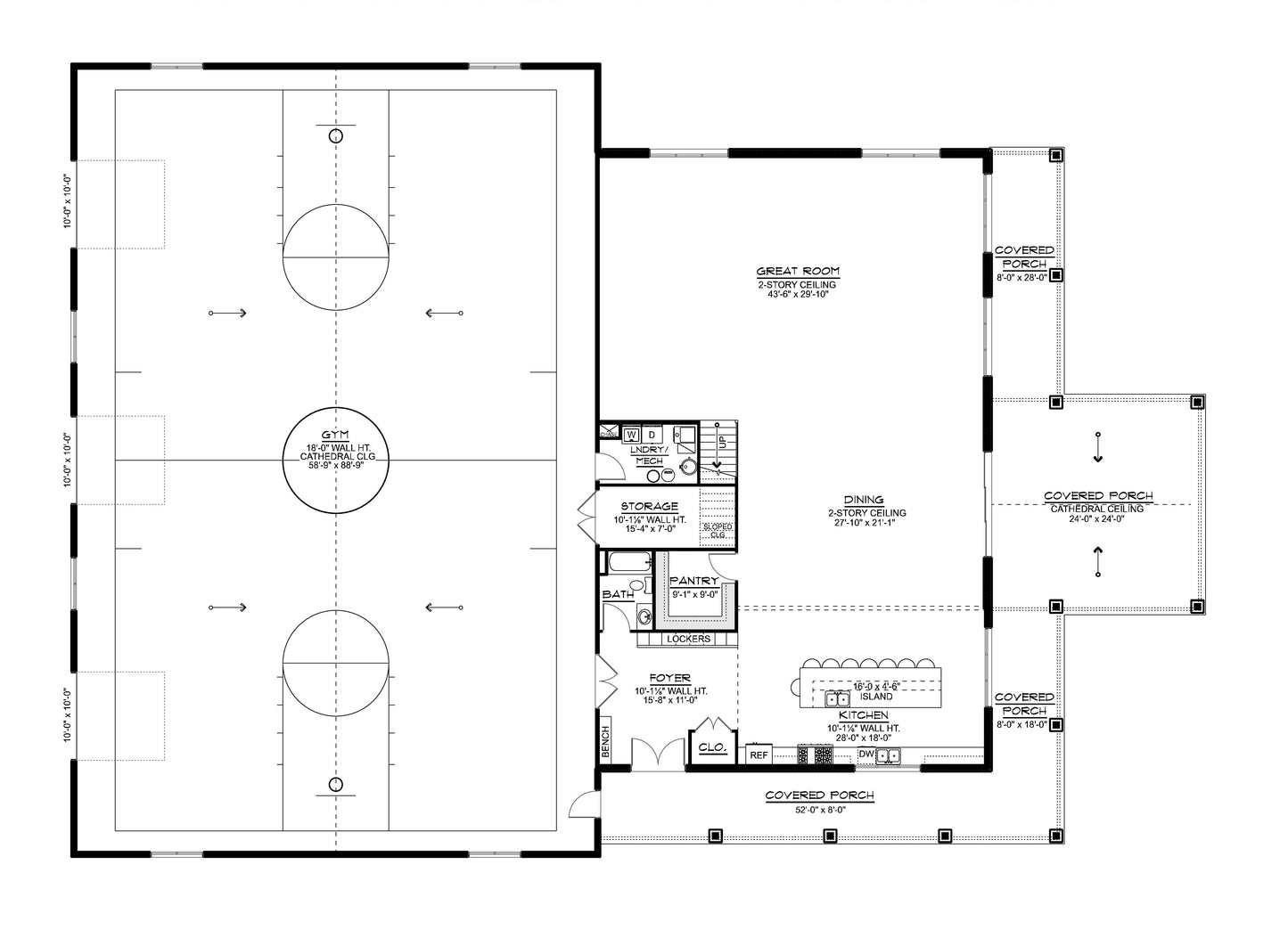 BG-20124 Maynard Barndominium House Plan
