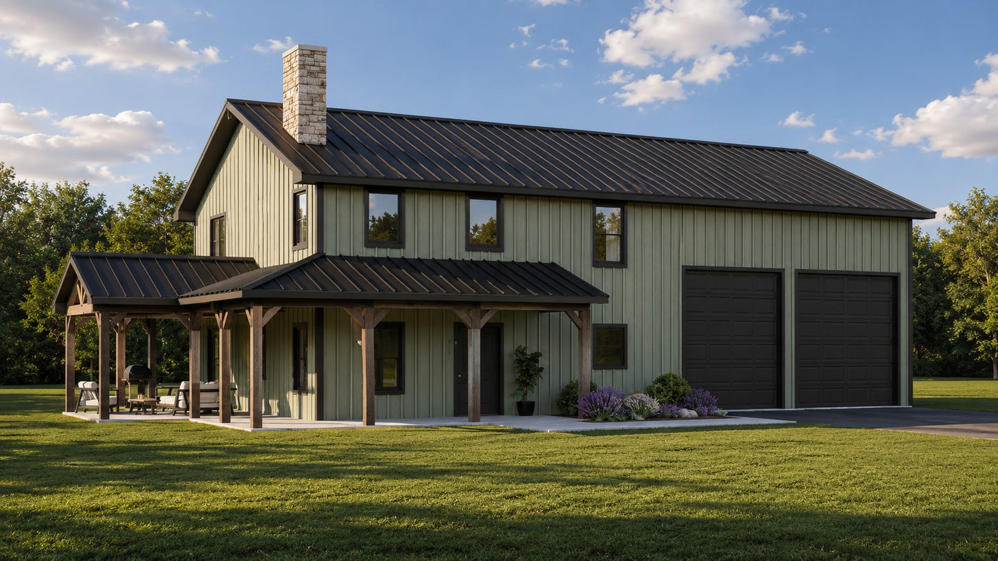 BG-20125 Tina Barndominium House Plan
