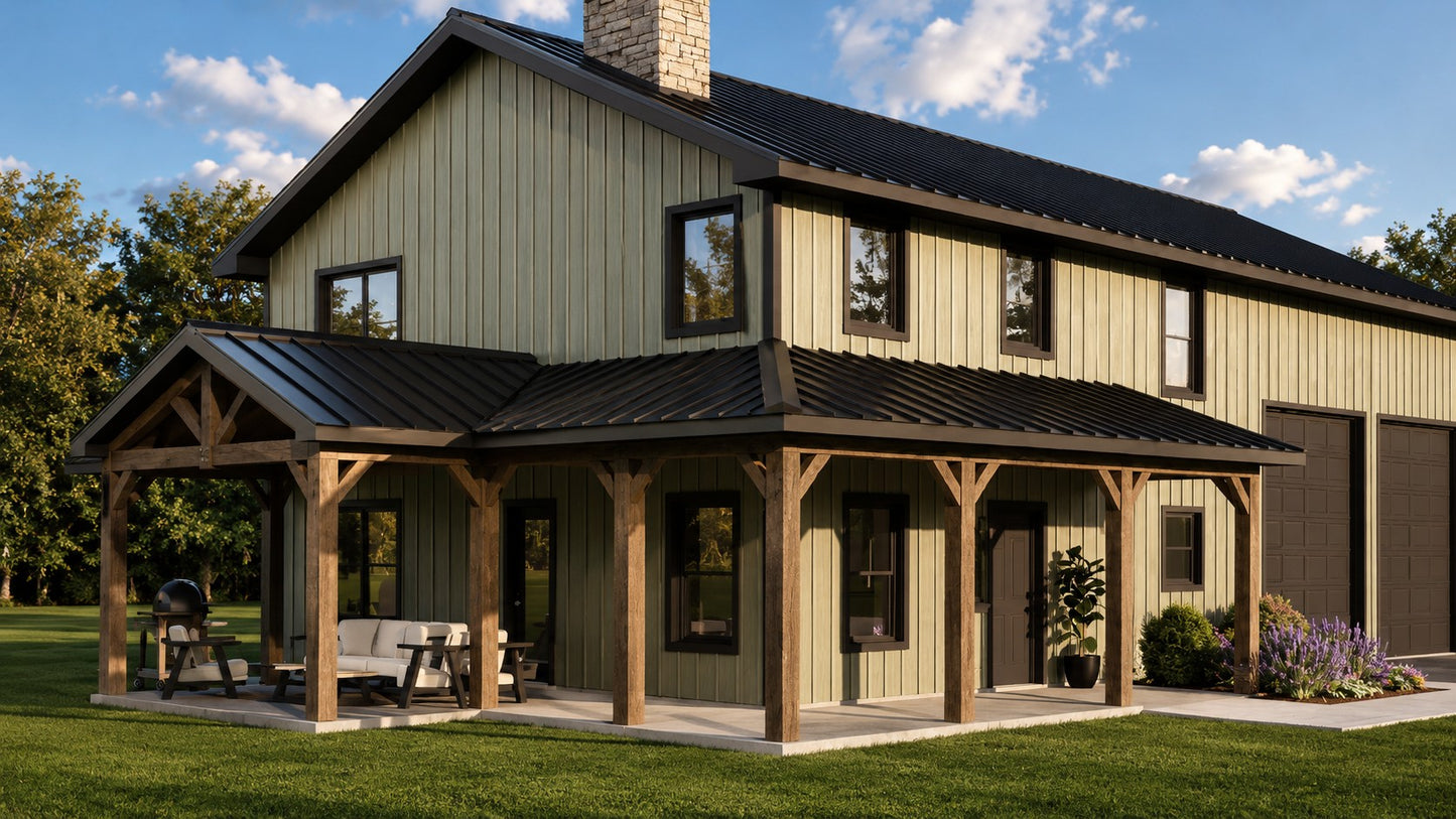 BG-20125 Tina Barndominium House Plan