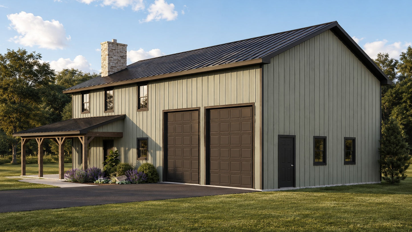 BG-20125 Tina Barndominium House Plan