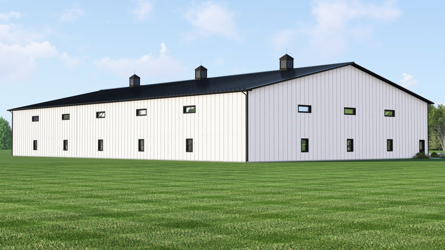 BG-20127 Adler barndominium exterior rendering