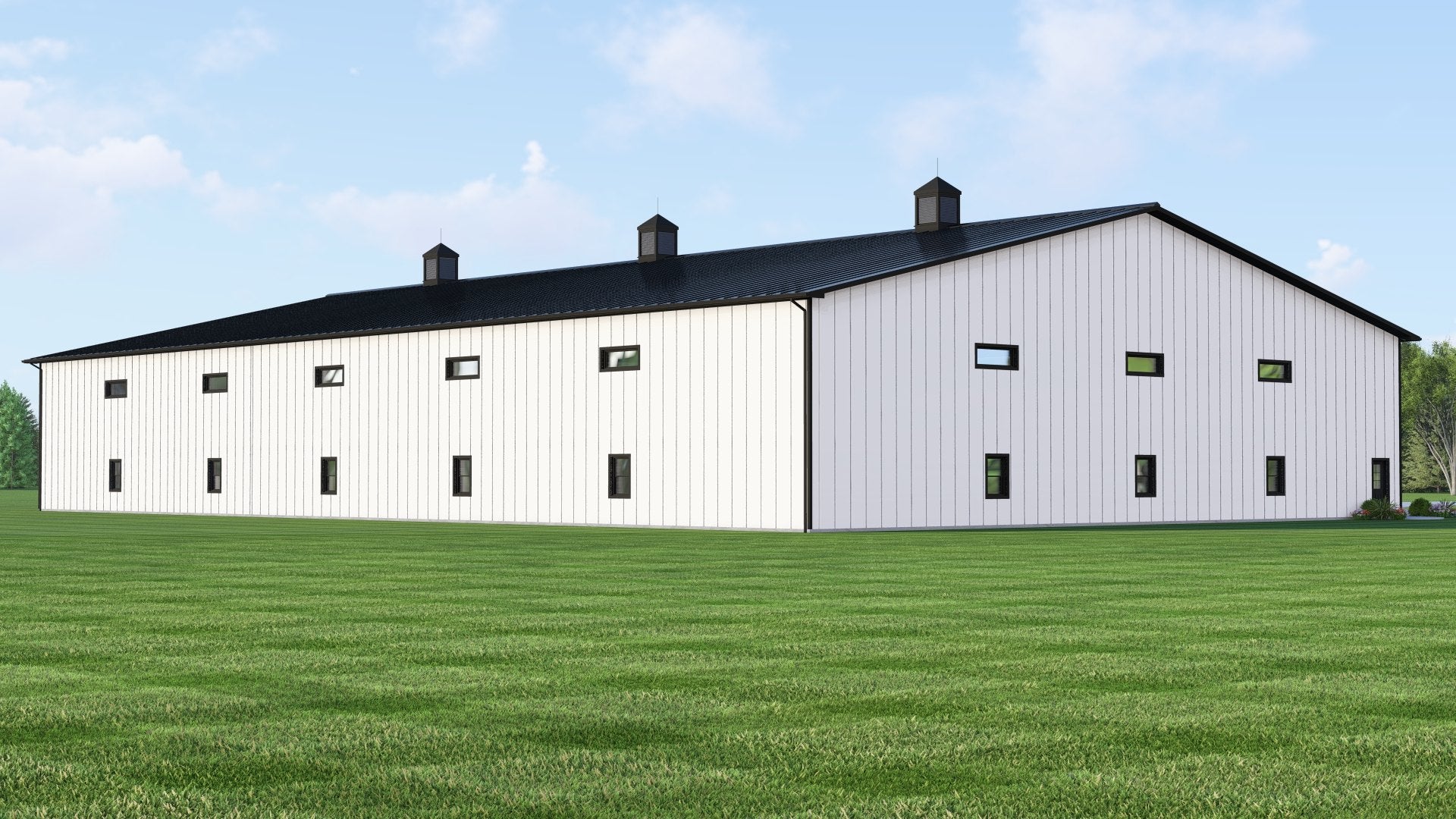 BG-20127 Adler barndominium exterior rendering