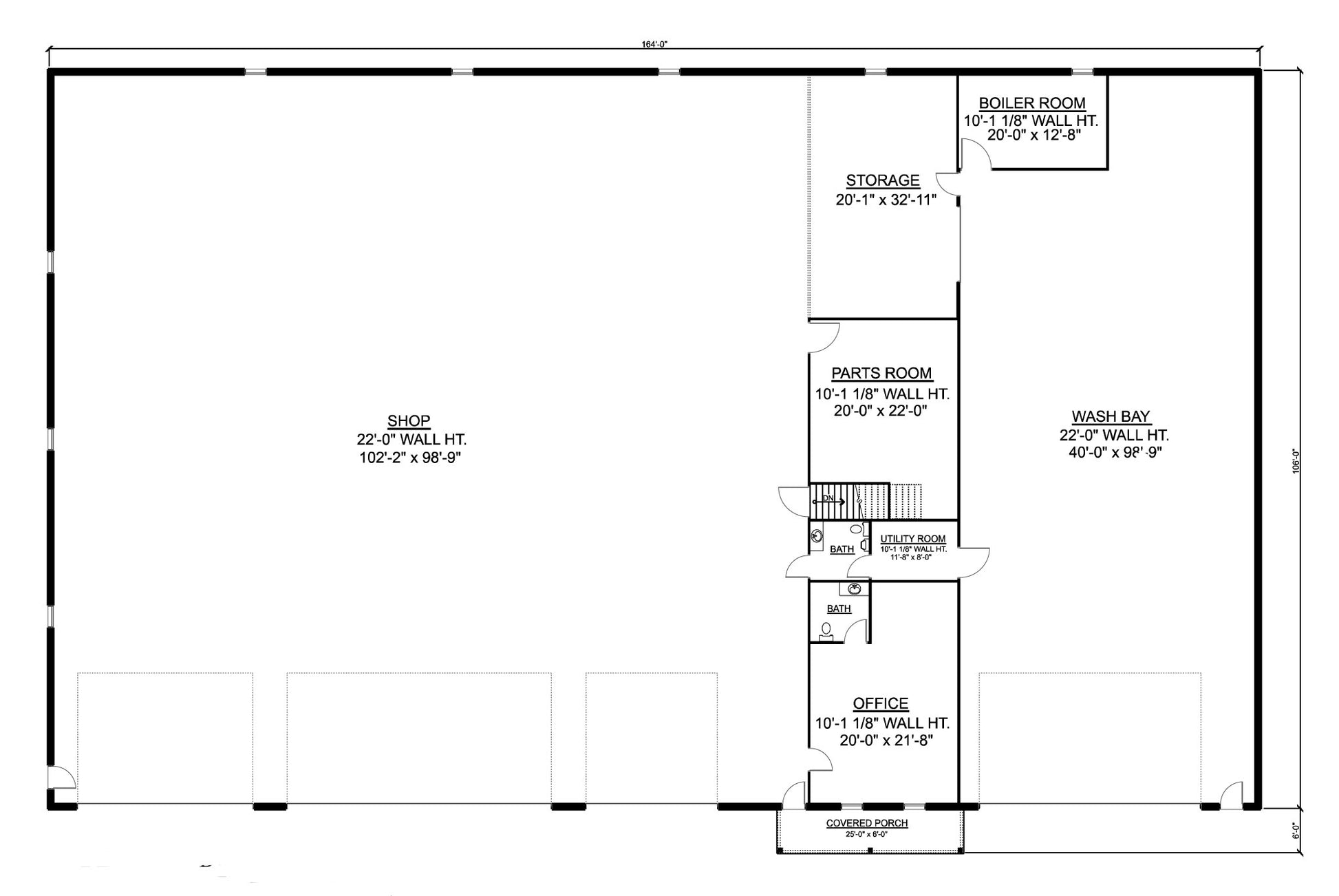 BG-20127 Adler barndominium floor plan