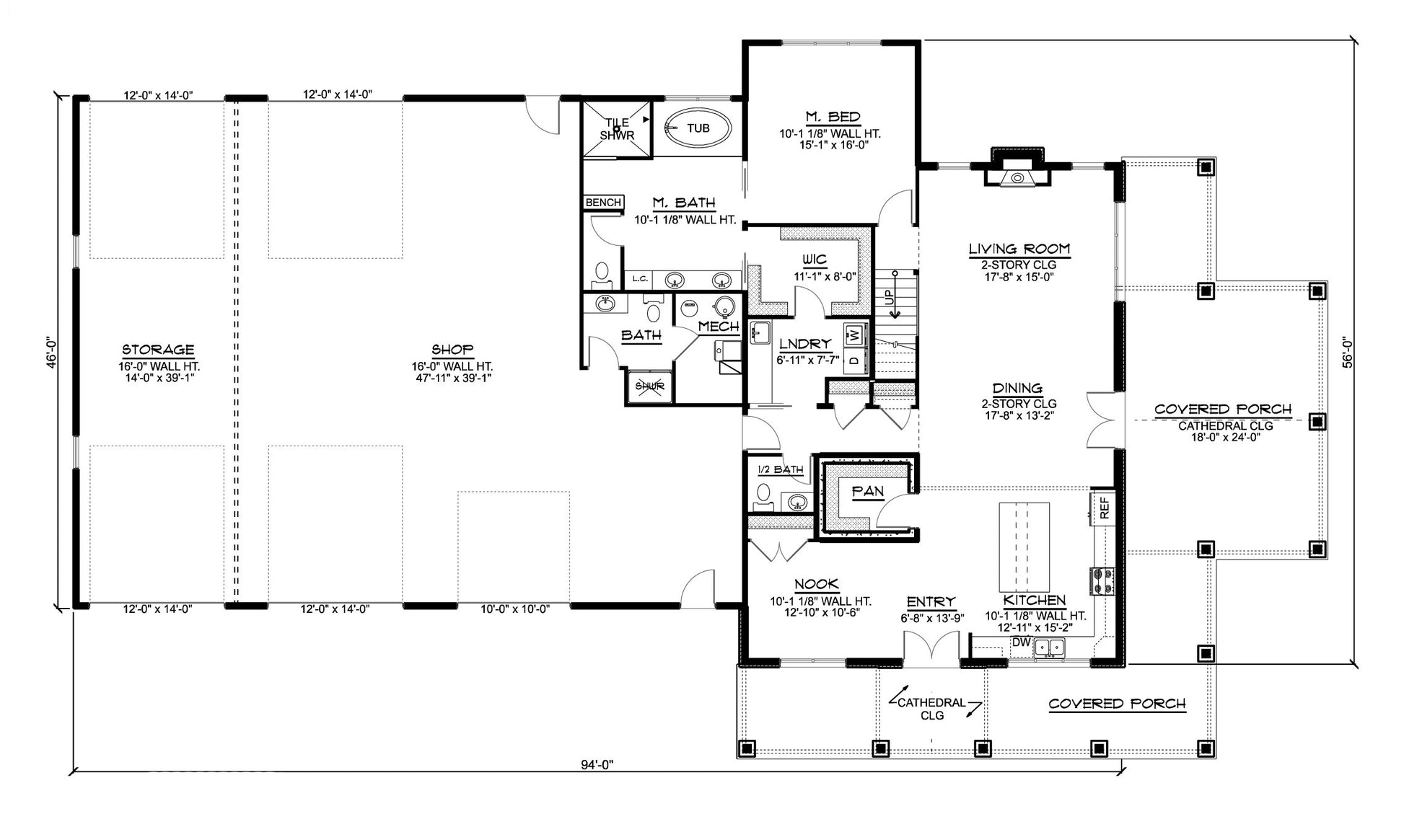 BG-20128 Ansel barndominium floor plan