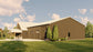 BG-20130 Cyrus barndominium exterior rendering