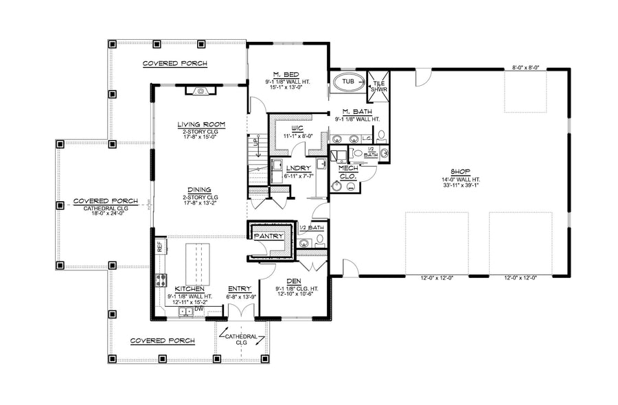 BG-20131 Darcy barndominium floor plan