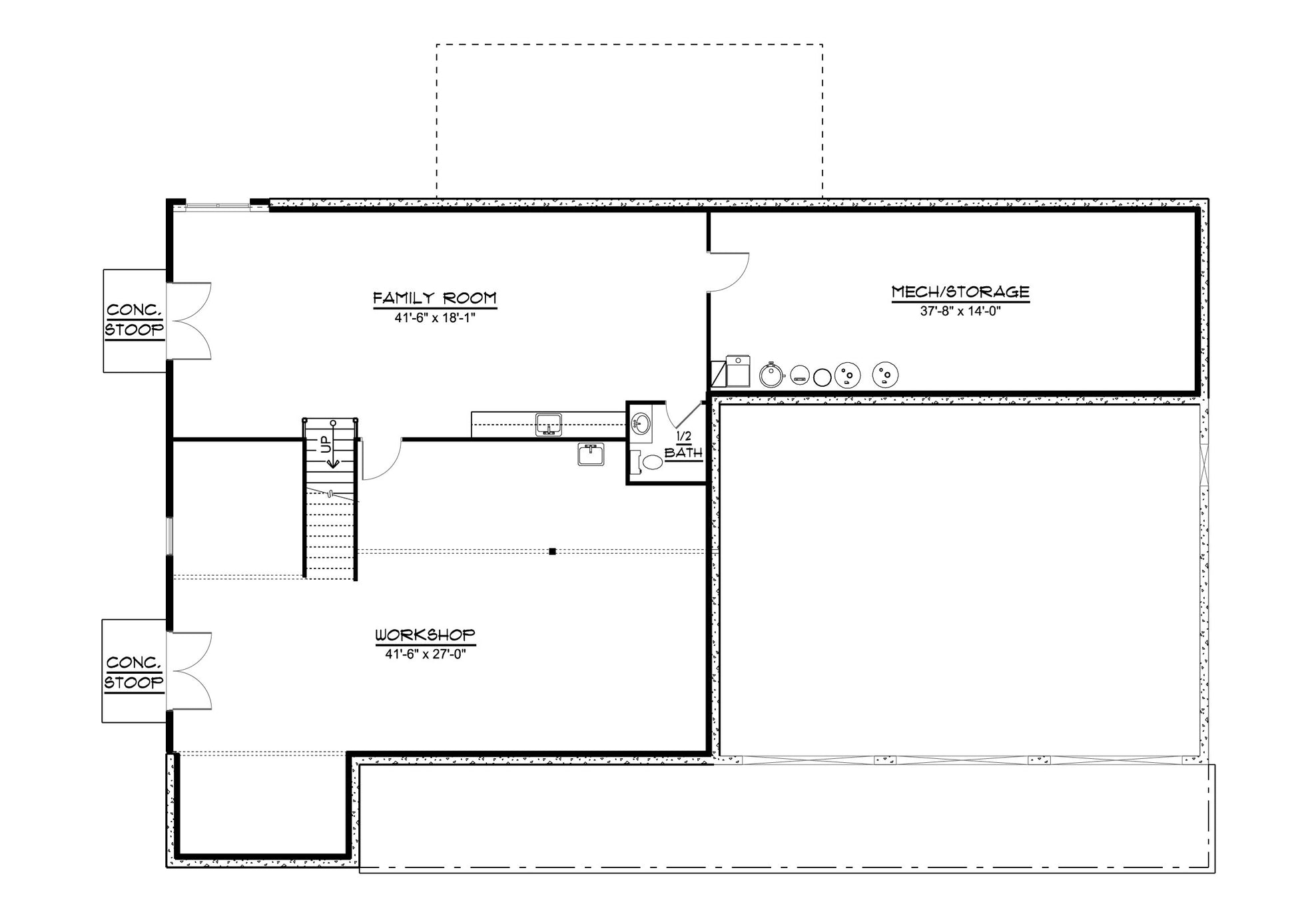 BG-20132 Georgia barndominium floor plan