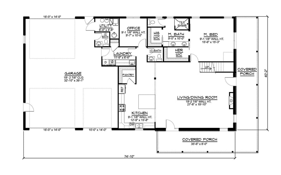 BG-20133 Greer barndominium floor plan