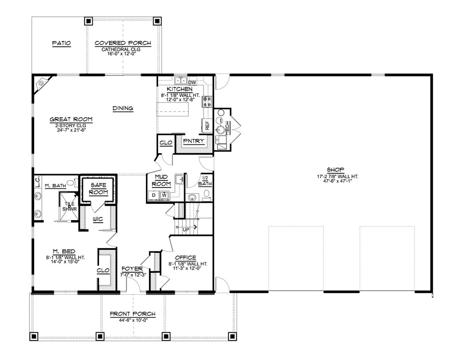 BG-20134 Imogen barndominium floor plan