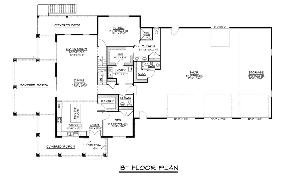 BG-20139 Odette barndominium floor plan