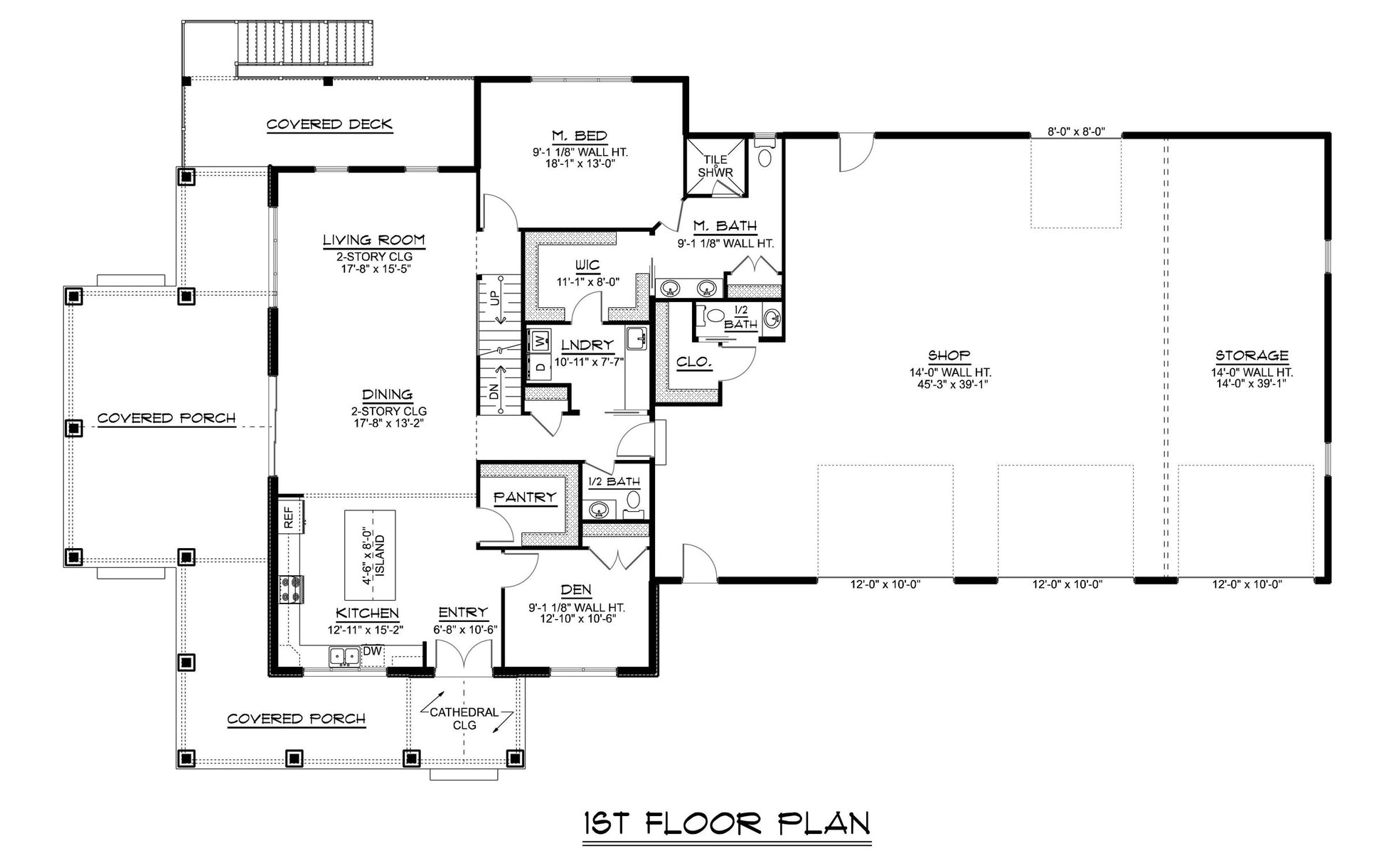 BG-20139 Odette barndominium floor plan