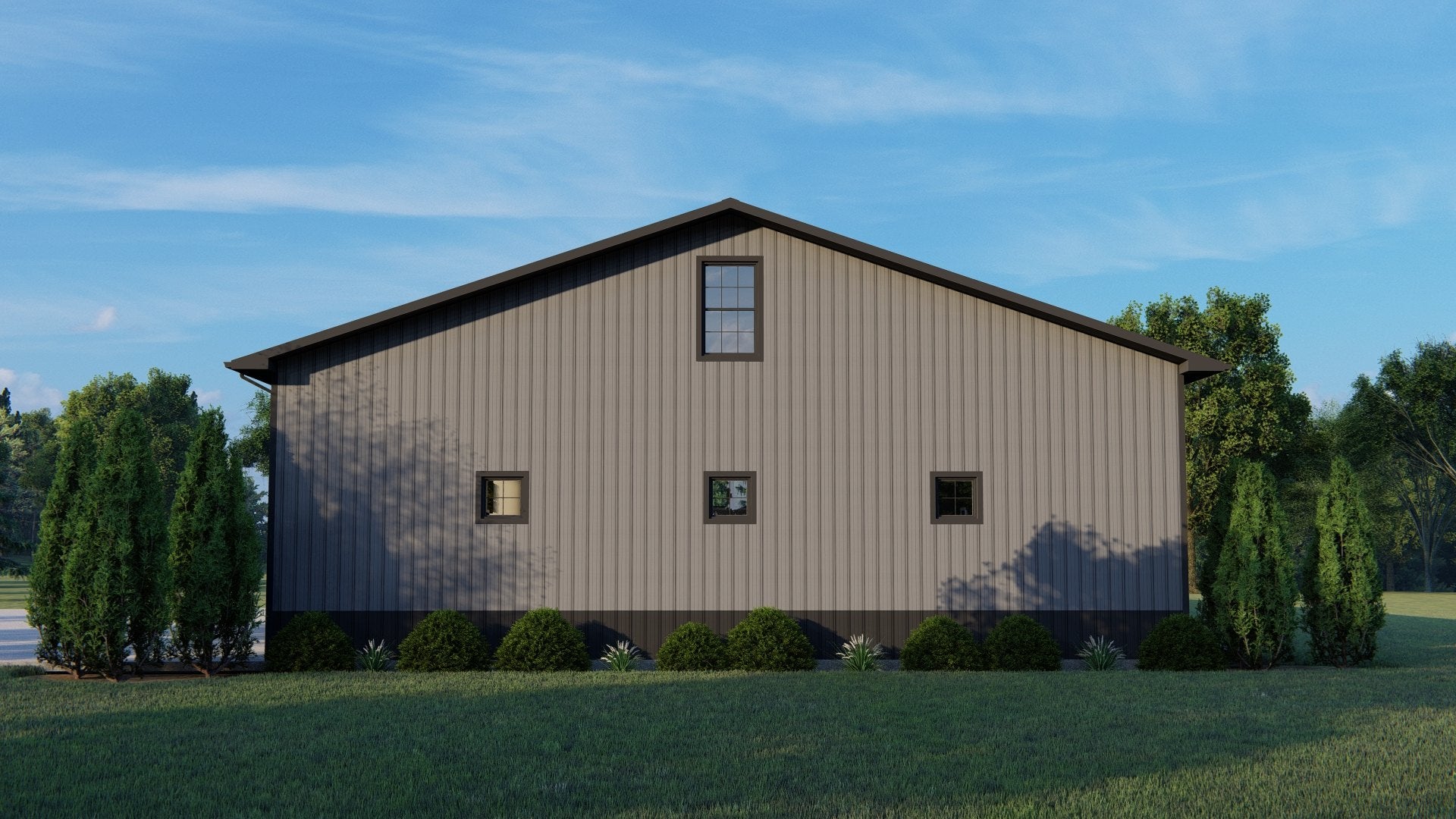 BG-20141 Pearson barndominium exterior rendering