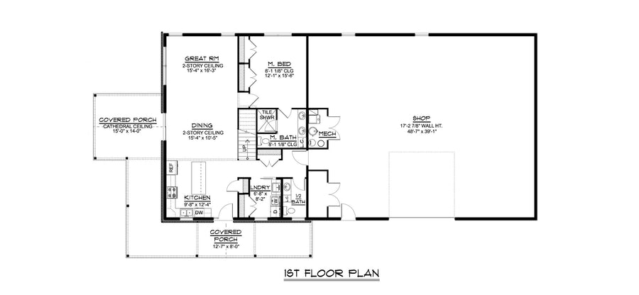 BG-20142 Piper barndominium floor plan