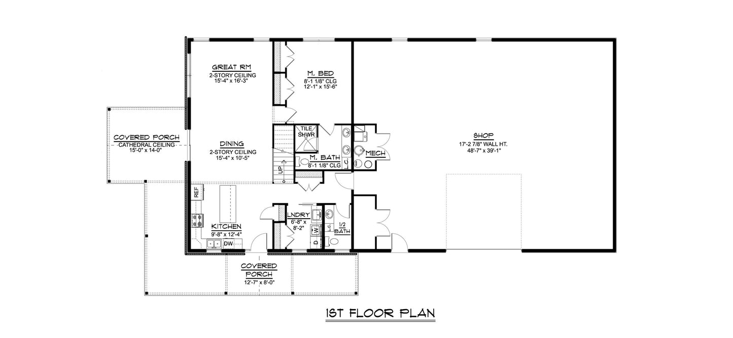 BG-20142 Piper barndominium floor plan