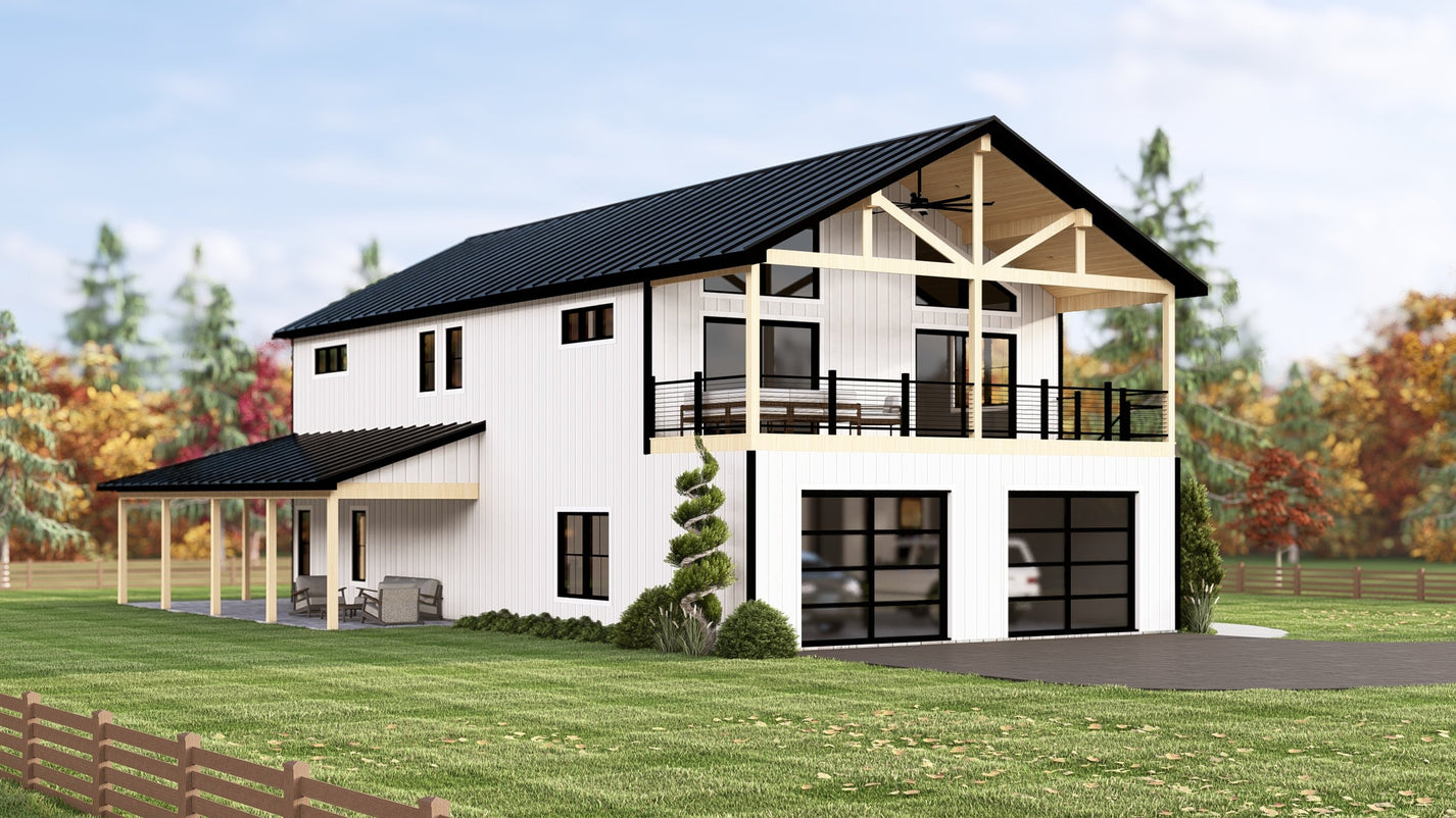 BG-20147 Wells Barndominium House Plan – Barndominium Plans
