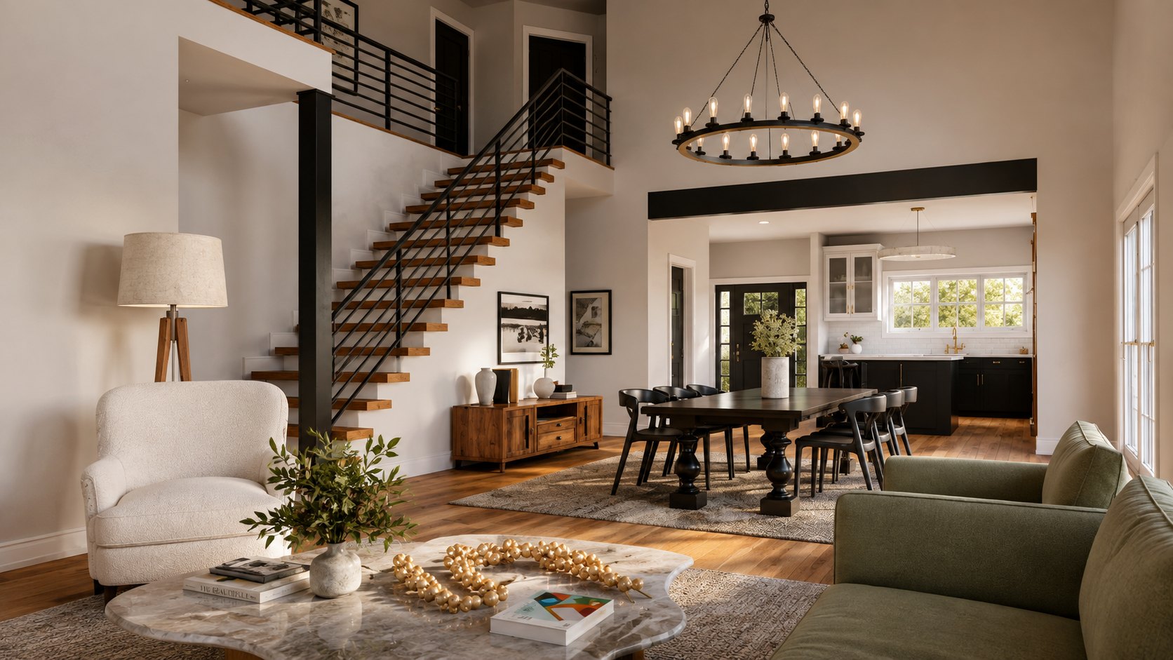 BG-20148 Winnie barndominium interior rendering