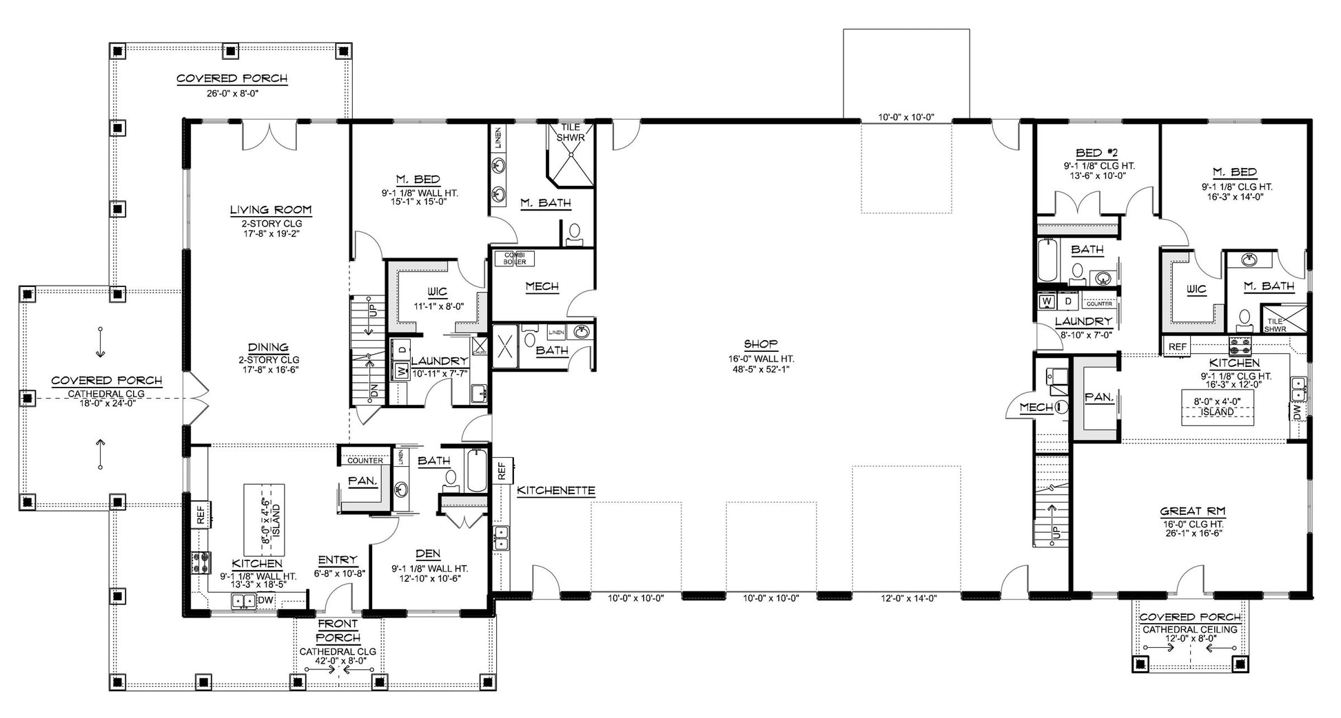 BG-20148 Winnie barndominium floor plan