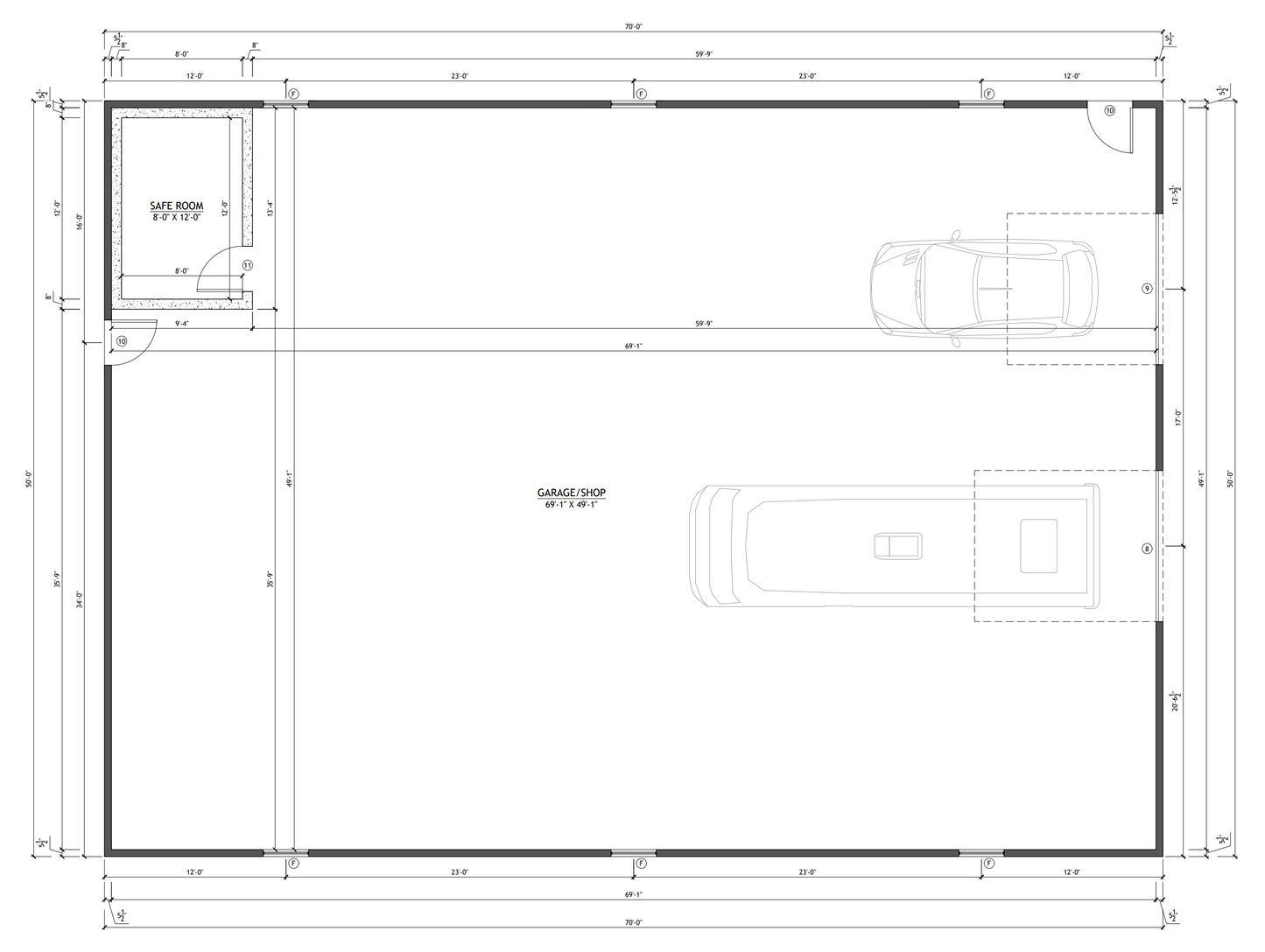 BP-2001-J Josiah Barndominium House Plan