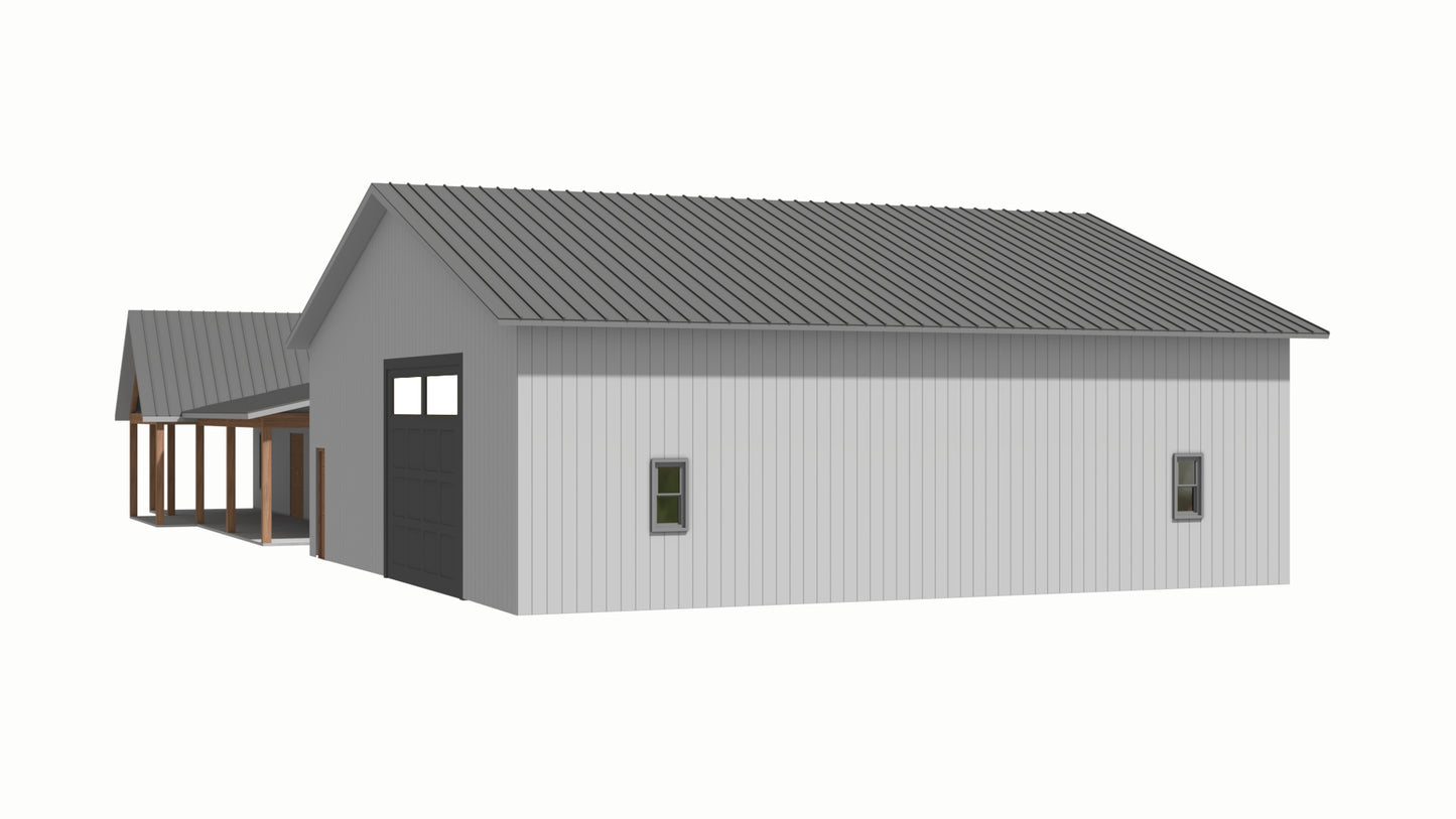 BP-2001-K Kerry Barndominium House Plan