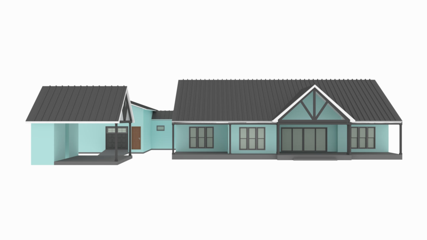 BP-2001-M Matthew Barndominium House Plan