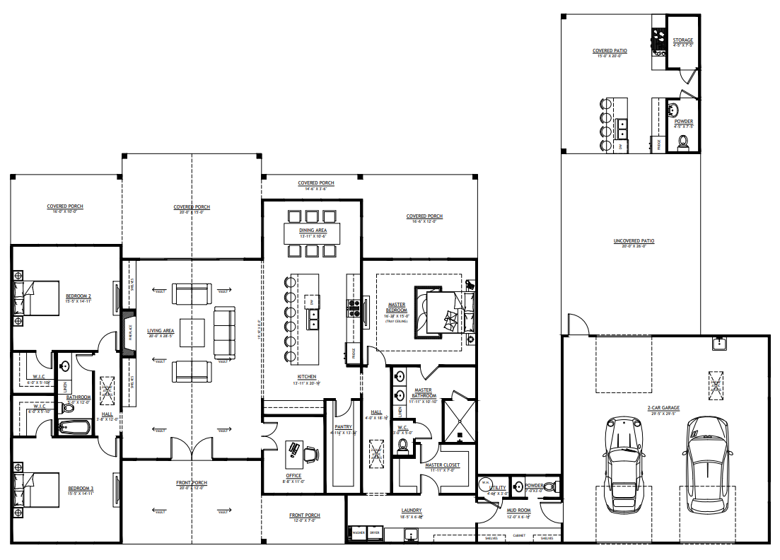 BP-2001-M Matthew Barndominium House Plan
